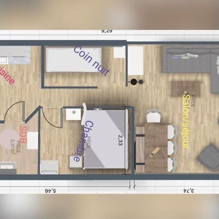 Appartement 6/7 personnes pied des pistes à Plagne centre La Plagne Esterno foto