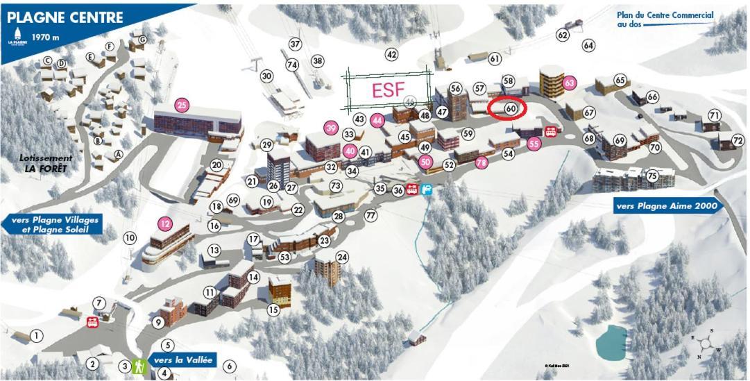 Appartement 6/7 personnes pied des pistes à Plagne centre La Plagne Esterno foto